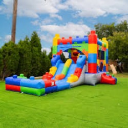 Block Party Bounce House Water Slide Combo