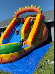 Dino Fun Wet/Dry Combo Slide 18 ft